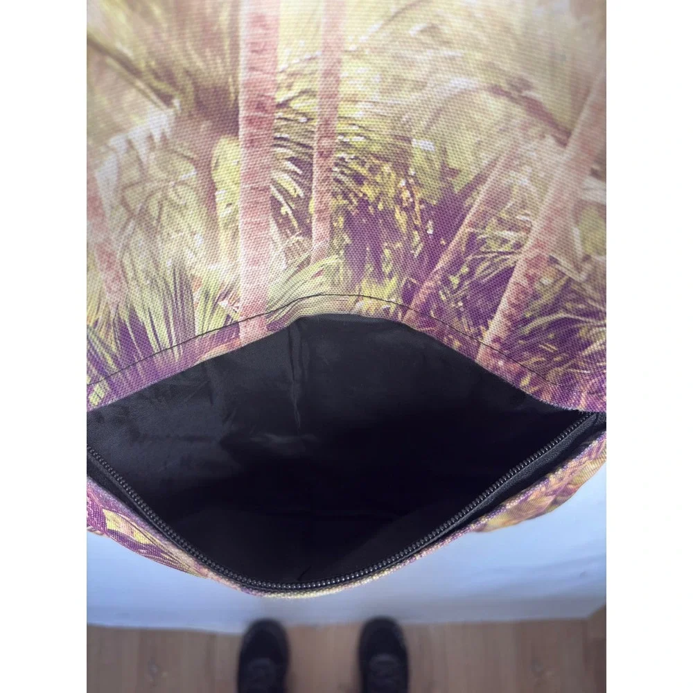 Sprayground Tropical Palm Tree Backpack Green Purple Streetwear Laptop Bag
